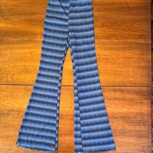 ASOS Blue Patterned Flare Pants